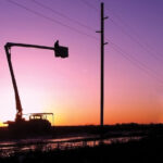 Bucket Trucks at sunset Source Dave Behle Dawson Public Power District 2007