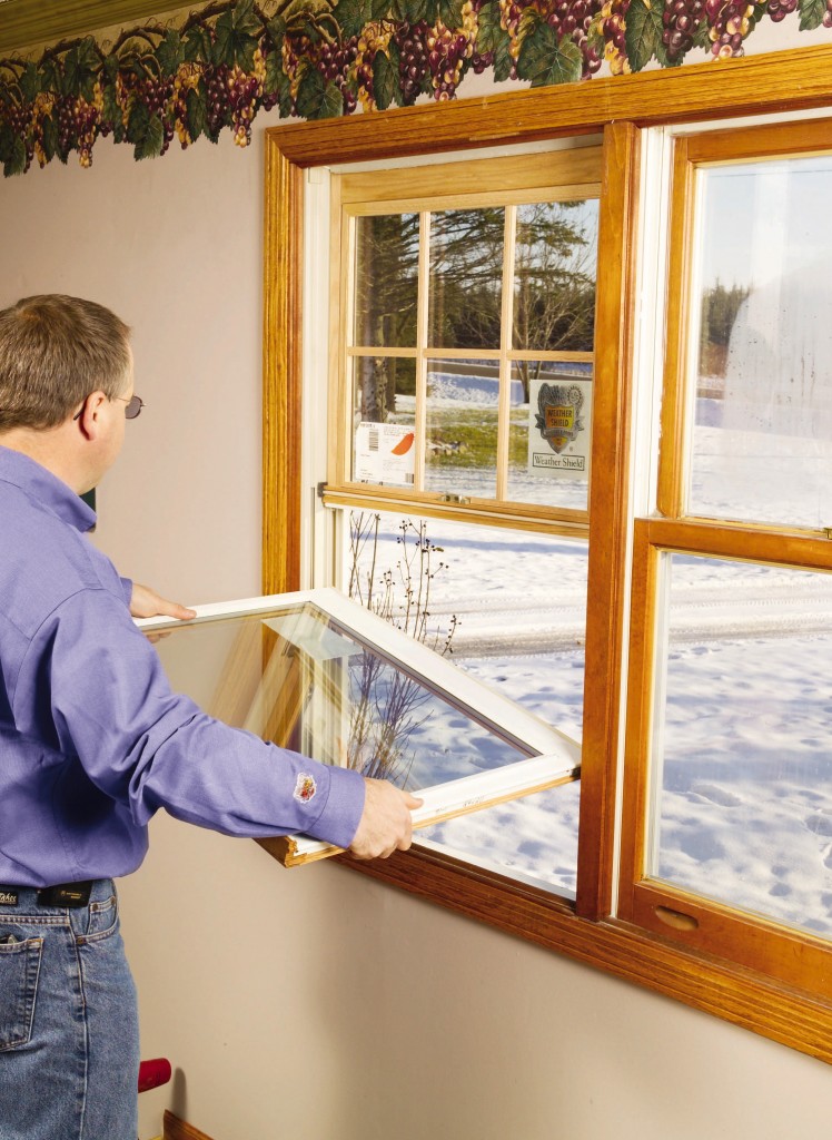 Tilt-in double-pane, sash-only replacement kits provide a convenient way to convert old windows into efficient ones, if your existing frames are in good condition.