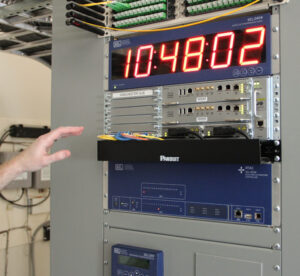 This substation intelligent electronic device has fiber optic communications—a key ingredient for the smart grid.