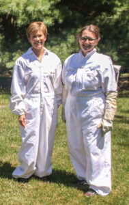 Beekeepers Nancy Bowman and Judy Ostermeier
