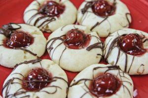 Liz’s Cherry Shortbread Cookies