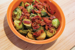 Maple Brussels Sprouts with Bacon