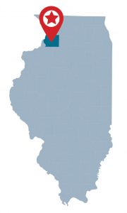 Illinois location map