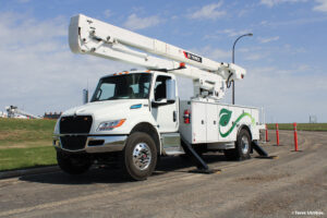 Terex electric bucket truck