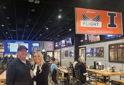 Clint and Sarah Flowers own The County in Aviston.