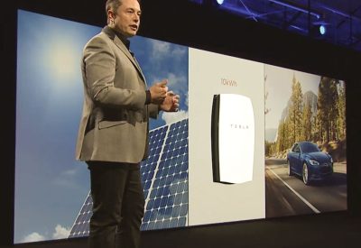 In April, Tesla Motors CEO Elon Musk announced the formation of Tesla Energy, which he called a group of batteries based on those used in its electric cars. The new batteries would be designed for homes and businesses to use as backup in a power outage, or to use photovoltaic cells to charge the battery during the day so that electricity could be supplied by solar power at night. Photo Credits: Tesla Motors