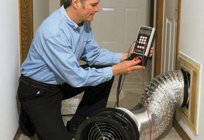 HVAC technicians or energy auditors can use diagnostic equipment to measure air leakage and air flow.