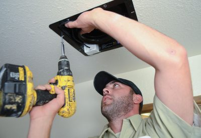 Your home performance contractor can work with you to ­determine whether whole house ventilation is needed. Photo Credit: Weatherization Assistance Project Technical Assistance Center.
