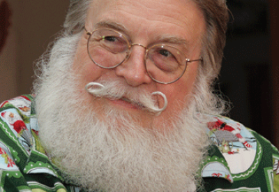 A man dressed as Santa Claus