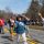 Becky Barlow marches in the 250th anniversary parade in Concord, Mass. Far right: Rob Morrison leads the “Concord cousins” in the parade.


Photos courtesy of Maia Kennedy Photography
