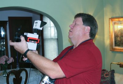 Professional home energy auditors use infrared cameras to picture energy leaks.